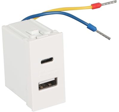 Presa da incasso in plastica 4/6/8, moduli mezzi e interi inserti per serbatoi da pavimento, presa a pavimento, prese a filo pavimento, inserti da assemblare (USBA+USBC)