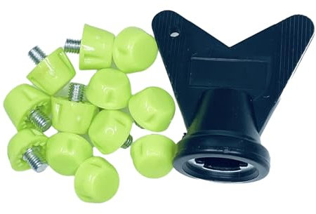 BIGULA Professionelle Fußballschuh-Nieten für 5 mm Gewinde-Fußballschuhe, 10 mm/7 mm, Ersatzspikes, 12 Stück