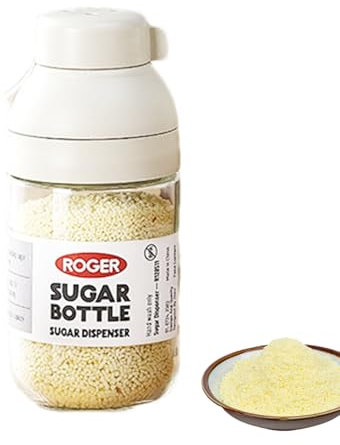 Seasoning Bottle | 8.4oz Coarse Salt Shaker - Precise Measuring Transparent Bottle for Condiment Powder Dispensing Outdoor Cooking Home Kitchen Pantry