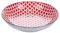 Lot de 6 assiettes creuses en grès, décor géométrique, Confusion