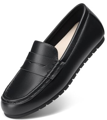 DREAM PAIRS Loafers för kvinnor, slip-on bekväma arbetsskor | Bekväma klassiska lätta mockasinloafers, affärer, vardag, formell, arbete, kontor, daglig promenad, körskor