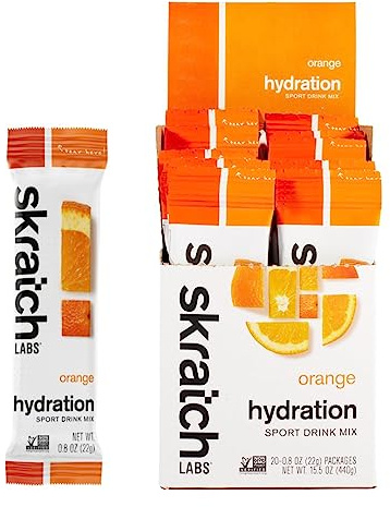 Skratch Labs | Hydration Packets Hydration Drink Mix, Oranges (20ct) - Electrolyte Powder