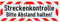 Magnetschild Streckenkontrolle Bitte Abstand halten! | Schild magnetisch | lieferbar in drei Größen (45 x 15 cm)