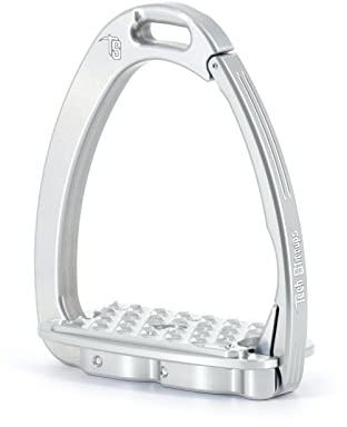 Tech Stirrups Venice Evo, staffa di sicurezza per salita, colore Tech Stirrups: argento/argento