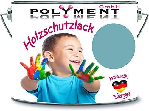 Polyment GmbH - Vernice protettiva per legno, resistente alle intemperie, protezione a lungo termine dagli agenti atmosferici, colore protettivo per legno RAL 6034 turchese pastello