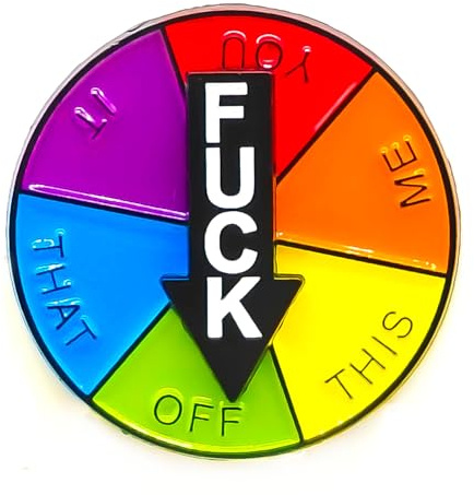 Lucky Wheel Pin - Rotatable Arrows Pins - Fun Series