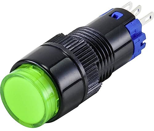 TRU COMPONENTS TC-9428052 LAS2Y-11Z/G Druckschalter 250V 3A 1 x Aus/Ein rastend IP40 1St.