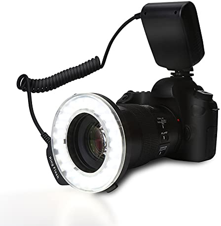 Lumière flash annulaire, écran LCD flash LED pour Canon pour Olympus pour Pentax pour Nikon pour la plupart des appareils photo pour Panasonic