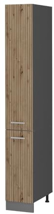 Vicco Armadio da farmacia R-Line, Rovere artigianale, 30 cm, per la libera combinazione all'interno di sistemi cucina modulari