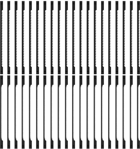 40 hojas de sierra de marquetería con bolígrafo, 76,2 mm, hojas de sierra de marquetería, acero al carbono, 15/24 dientes, sierra de marquetería, juego de hojas de sierra de marquetería, para madera