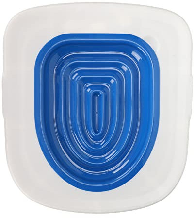 Entraîneur de Toilettes pour Chat de Compagnie, Entraîneur de Toilettes pour Chat, Forte capacité Portante, Matériau ABS, Facile à Utiliser, adapté aux (Plateau Blanc, 1 Support