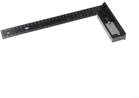 Righello multi angolo con arresto di espulsione per una maggiore utilità per attività di disegno (30 cm)