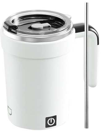 Tazza A Agitazione Automatica - 12x7,8x13,2 Cm 380 Ml, Bicchiere Da Bevanda Intelligente, Schermo Indicatore Di Calore | Contenitore Di Miscelazione Liquido Innovativo Supportato Le Routine Caricate