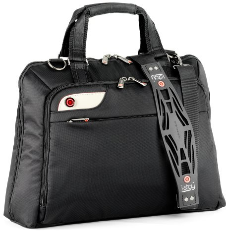 i-stay Ladies 15.6 – 16 inch Laptop Bag with Non-slip Shoulder Strap – Black
