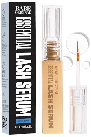 Babe Original Lash Serum - Fuller & Longer Looking Eyelashes, Lash Enhancing Serum, for Natural Lashes and Lash Extensions, 1mL, Starter Supply