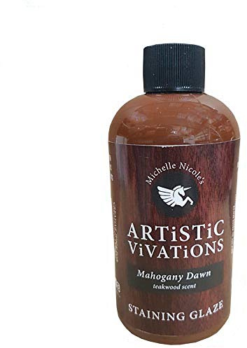 ARTiSTiC ViVATiONS Mahogany Wood Stain, Dark Gel Dye Colourant for Interior Furniture and Crafts Finishing, Compatible with Unicorn Spit