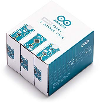 Arduino Nano Every (3 Boards Pack) [ABX00028-3P] - Packung mit 3 kompakten Boards mit ATmega4809-Mikrocontroller, ideal f�r elektronische Projekte, Heimwerkerarbeiten und Anwendungen IDE.