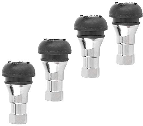 4 Pezzi Valvola Pneumatici Auto in Lega di Alluminio Gomma Tubless Ruota Pneumatico Tappo Valvola Kit Universale Tappo dello Stelo della Valvola del Pneumatico Valvole Cerchio Pneumatici Kit Valvole