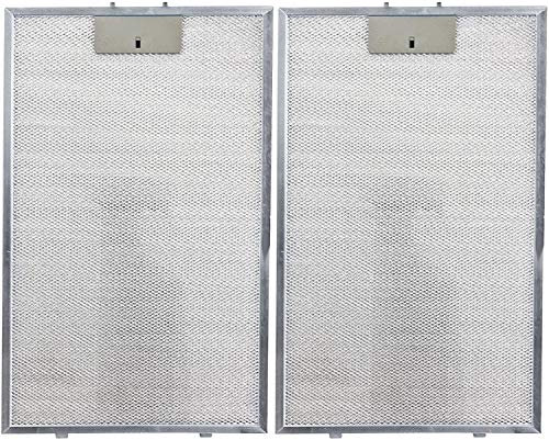 SPARES2GO Grease Filter Metal Mesh compatible with Howdens Lamona LAM2501 Cooker Hood Extractor Vent (460 x 260mm, Pack of 2)