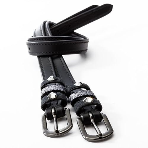 Sporenriemen Grey mit Strass