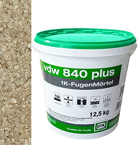 vdw Mortier pour joints de plâtre (vdw 840 plus 1 K – 12,5 kg en naturel)