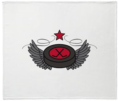 CafePress Winged Puck Throw Blanket Super Soft Fleece Plush Throw Blanket, 60x50