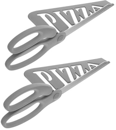 FUNOMOCYA 2 Pezzi Forbici Staccabili Da Cucina Per Pizza in Acciaio Inox Manico in Plastica Utensile Taglia Pizza Torta
