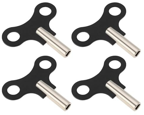 SG Store 4 Stück Uhraufziehschlüssel 4,5 Mm Vierkantloch Uhrreparaturwerkzeug Holzuhrwerkzeug Kompatibel mit Ridgeway Kompatibel mit Howard Miller Kompatibel mit Seth Thomas