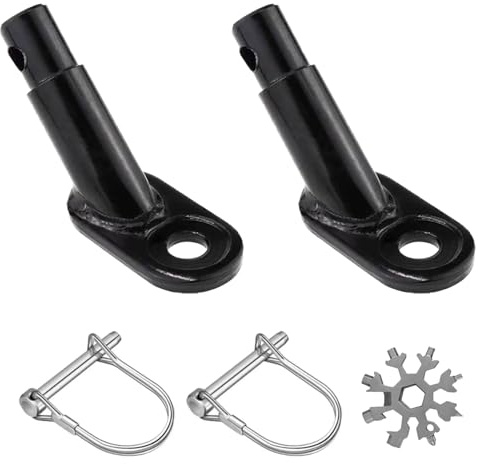 2 Stück Fahrradanhänger Kupplung mit Sicherungsstift Anhängerkupplung Fahrrad Anhänger Adapter Hundeanhänger Lastenanhänger Kinderanhänger Kupplung Universal für Kinderfahrrad Kinderwagen Hundewagen