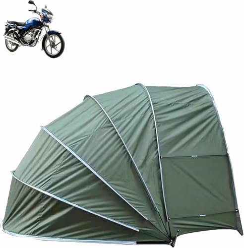 VYUJHNBG Tenda da tettoia per Moto, Tenda da tettoia per Bicicletta sospesa, Copertura per Garage a Guscio Semi-Spirale, Piccola Tenda da tettoia per rimessaggio all'aperto per Moto e Bicicletta