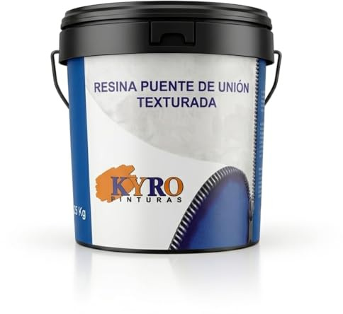 KYRO PINTURAS - Resina Puente de Unión Texturada - Imprimación Alta Adherencia para Morteros y Hormigón - Color Azul Suave - 25kg, 5Kg, 1Kg (5 Kilogramos)
