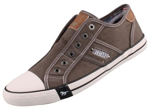 MUSTANG Herren Canvas Sneaker Grau, Schuhgröße:EUR 46