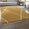 Paco Home Teppich Wohnzimmer, Schlafzimmer/Hochflor Shaggy in versch. Designs Farben und Größen, Grösse:80x150 cm, Farbe:Gelb