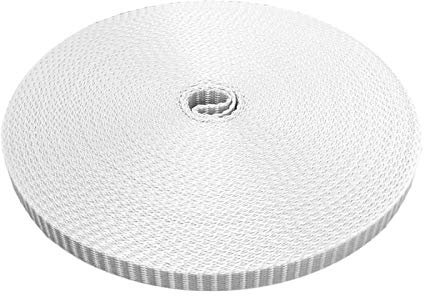 DIWARO.® Stabilier Mini Rolladengurt; Jalousiegurt; Gurtband | Gurtbreite 14 mm | 25 m Rolle | Farbe: grau