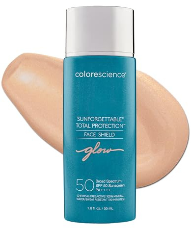 Colorescience Sunforgettable Protection totale du visage Glow SPF 50, Brillant, 5 ml
