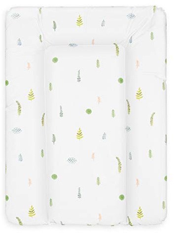 Bonky® Matelas à Langer Bebe souple 70x50 cm - Matelas à langer epais lavable - pour garçons et filles - Certifié Öko-Tex - Imperméable - Botanique - 50x70 cm