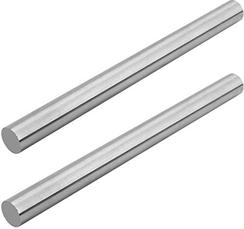 Hegebeck Round Steel Rod 12mm HSS Lathe Bar Stock Tool 150mm Long for Shaft Gear Drill Lathes Boring Machine Miniature Axle Cylindrical Pin 2pcs