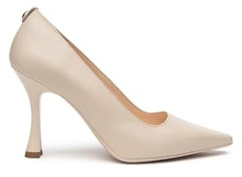 Nero Giardini E512242DE Décolleté Donna in Pelle - Ivory 39 EU