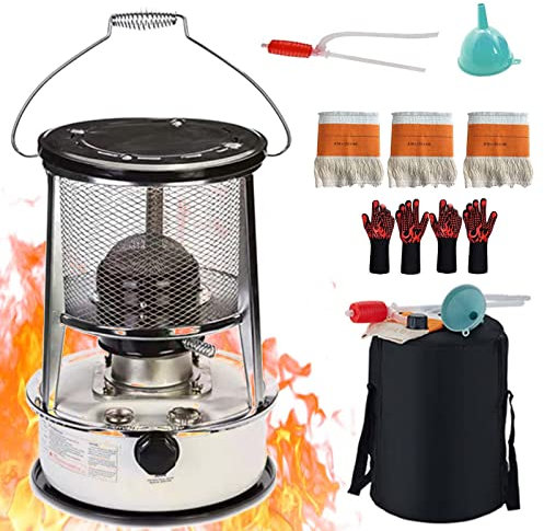 ZLECB Chauffage Petrole,Chauffage Au Pétrole, Chauffage Au Mazout De Kérosène Réchaud De Camping Efficace Portable pour Le Chauffage, Chauffage De Serre sans Électricité,6L32X46CM