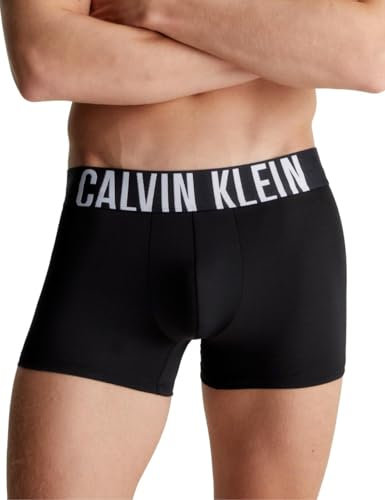 Calvin Klein Calzoncillos Bóxer Hombre Pack de 3 Trunks Ropa Interior, Negro (Black/Black/Black), L