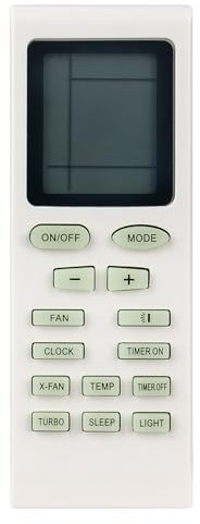 YB1FA Replace AC Remote Control Compatible with Inventor/Gree/Carrier/Sinclair Air Conditioner YB1F2 YB1F2F YB1FAF YBOF YB1F2 YBOF1 YBOF2 YBOFB Y502K