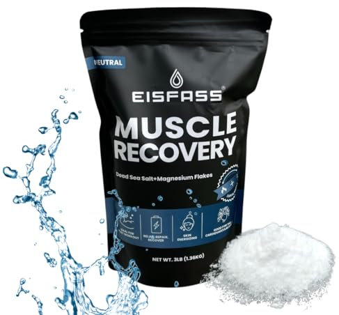 Eisfass Premium Badesalz 1.36 Kg aus Österreich Totesmeer Salz - Epsom Salz - 21 Mineralien Vitamin C- Regeneration nach dem Training - Joggen - Crossfit - Für warmes und kaltes Wasser geeignet