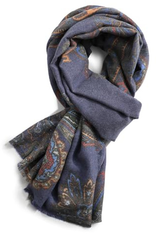 Superora Bufanda Caliente Bufandas Suaves para Mujeres Estolas Envolturas y Chales Patrón Impreso Paisley 190cm*65cm