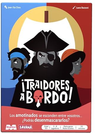 MAGICBOX Traidores a Bordo- Juego de Mesa de Roles Ocultos - Grupos Grandes - De 3 a 8 Jugadores - A Partir de 10 años.Versión en español