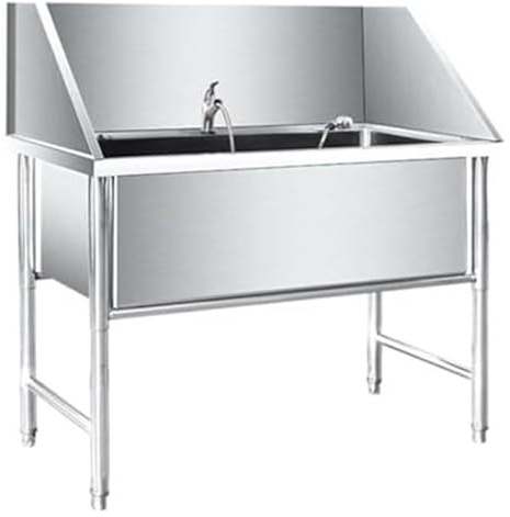 HEYDGBBZ Pet Washing Station, Pool,Dog Bathtub，Dog Grooming Bathtub Bath Tub Stainless steel dog pet grooming bath tub(Depth 40cm/15.7in,80cm/31.5in)