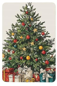 Lot de 4 désodorisants de voiture en forme de sapin de Noël décoré avec des nœuds et des cartes parfumées à suspendre pour voiture, aromathérapie, tablettes