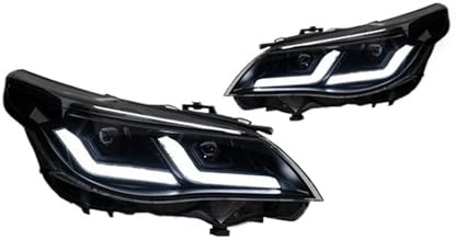 Faro Principal Para BMW E60 M5 2003-2010 DRL Luz De Freno Intermitente Conjuntos De Faros LED Para Automóvil Plug And Play(Black 2003-2006)