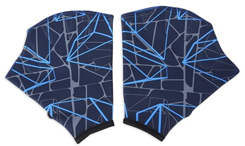 Schwimmhandschuhe – Schwimm--Paddelhandschuhe, Schwimmtrainings-Handflossen für Erwachsene und Kinder, Unisex, Schnorcheln, Tauchen, , Aqua-Übungen, Vortrieb verbessert, flexibel | Bequeme