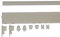 Liedeco Paneelwagen für Flächenvorhang, Gardinenschiene 60 cm