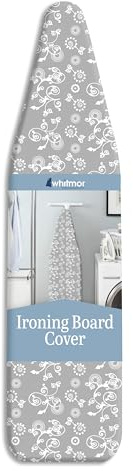 Whitmor Cubierta y Almohadilla para Tabla de Planchar Resistente a Las Quemaduras - Remolino Gris